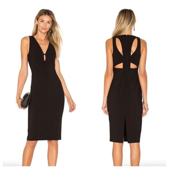 Likely Albury Cutout Pencil Dress Black - Size 10 - NWT - Picture 1 of 8